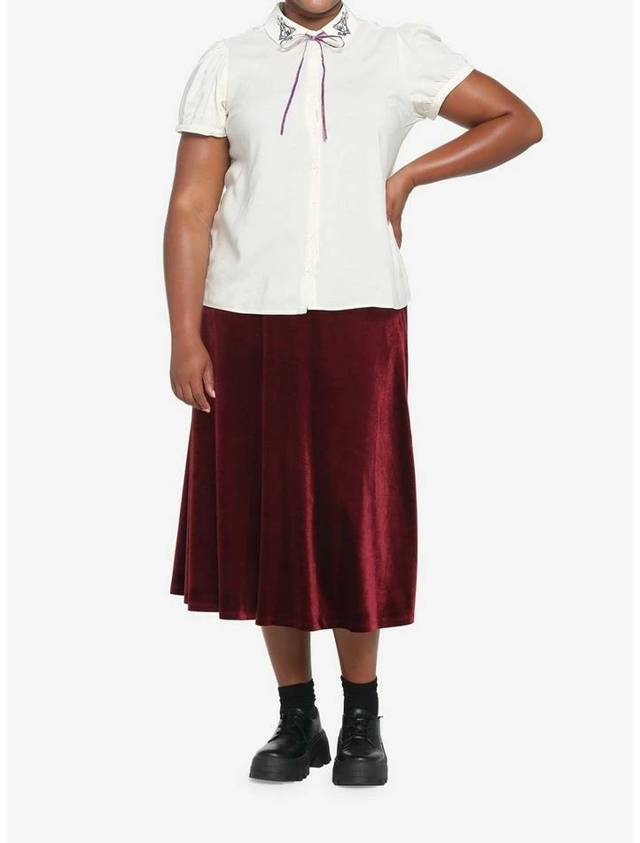 Cheap π Harry Potter Deathly Hallows Floral π§ Girls Woven Button-Up Plus Size β - Image 2