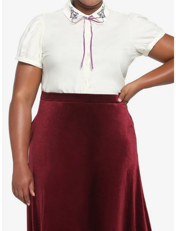 Cheap π Harry Potter Deathly Hallows Floral π§ Girls Woven Button-Up Plus Size β