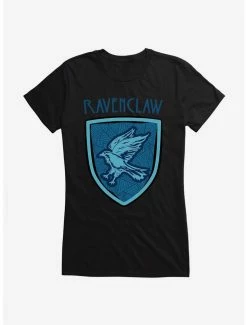 Promo 🛒 Harry Potter Ravenclaw Modern Geometric Emblem 👧 Girls T-Shirt 🔔