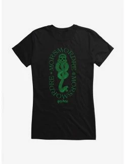Promo ✨ Harry Potter Morsmordre Death Eater Dark Mark 👧 Girls T-Shirt ⭐