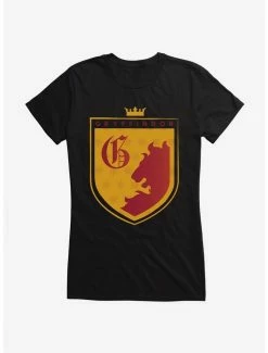 Hot Sale 🛒 Harry Potter Gryffindor G Crest 👧 Girls T-Shirt 👏