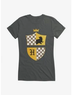 Outlet 🤩 Harry Potter Hufflepuff 🧥 Coat Of Arms 👧 Girls T-Shirt 😀