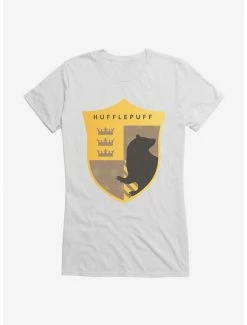 Deals 👏 Harry Potter Hufflepuff Triple Crown Crest 👧 Girls T-Shirt ✔️