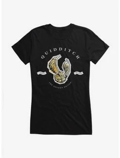 Outlet ✔️ Harry Potter Watercolor Quidditch Golden Snitch 👧 Girls T-Shirt 🎉