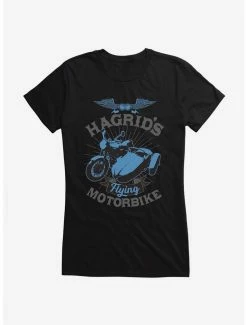 Flash Sale 🔔 Harry Potter Hagrid's Flying Motorbike Icon 👧 Girls T-Shirt 👍