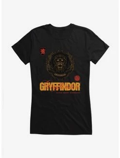 Deals ❤️ Harry Potter Gryffindor Seal Motto 👧 Girls T-Shirt 🛒