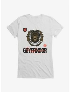 Best Sale 🧨 Harry Potter Gryffindor Seal Motto 👧 Girls T-Shirt 🤩