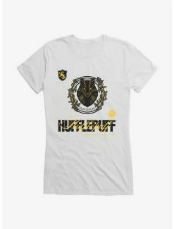 Best Pirce 🎁 Harry Potter Hufflepuff Seal Motto 👧 Girls T-Shirt 🛒
