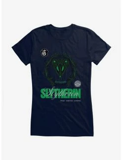 Brand new 🎁 Harry Potter Slytherin Seal Motto 👧 Girls T-Shirt 🔔
