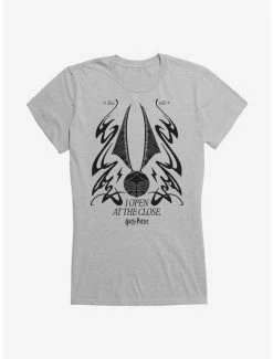 Brand new 🎉 Harry Potter Snitch Open At The Close 👧 Girls T-Shirt 🌟