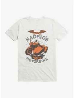 Hot Sale 😀 Harry Potter Hagrid's Flying Motorbike Bronze Icon T-Shirt 👏