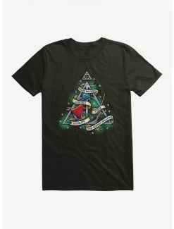 Hot Sale 👍 Harry Potter Deathly Hallows Tattoo Graphic T-Shirt 🔔