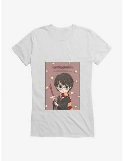 New 😉 Harry Potter Stylized Harry Potter Quote 👧 Girls T-Shirt 🌟