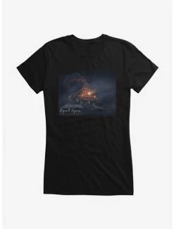 Best Pirce 🎁 Harry Potter Hogwarts Express Illustrated 👧 Girls T-Shirt ✔️