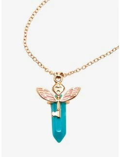 Brand new โจ Harry Potter Winged Key Crystal Necklace ๐