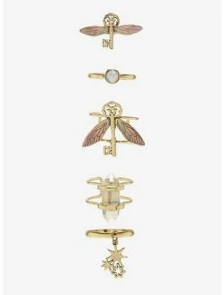 Cheap π Harry Potter Winged Key Crystal Ring Set π―