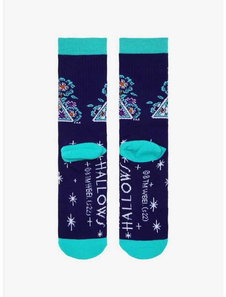 Buy ๐ Harry Potter Deathly Hallows Floral Crew ๐งฆ Socks โ๏ธ - Image 2