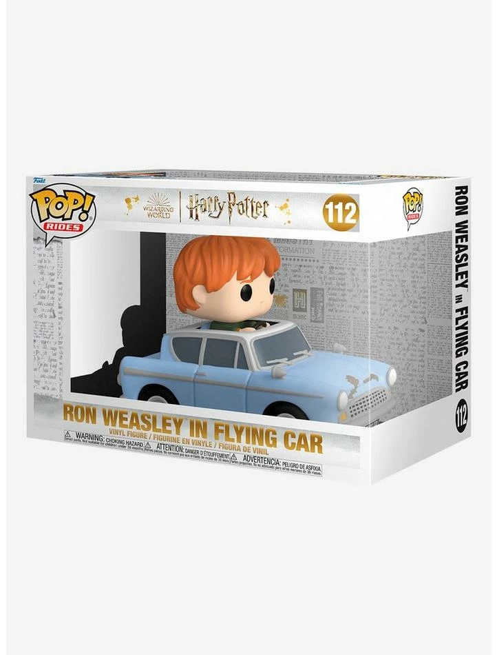 Cheap ๐ Funko Harry Potter Pop! Rides Ron Weasley In Flying Car Vinyl Figure โจ - Image 2