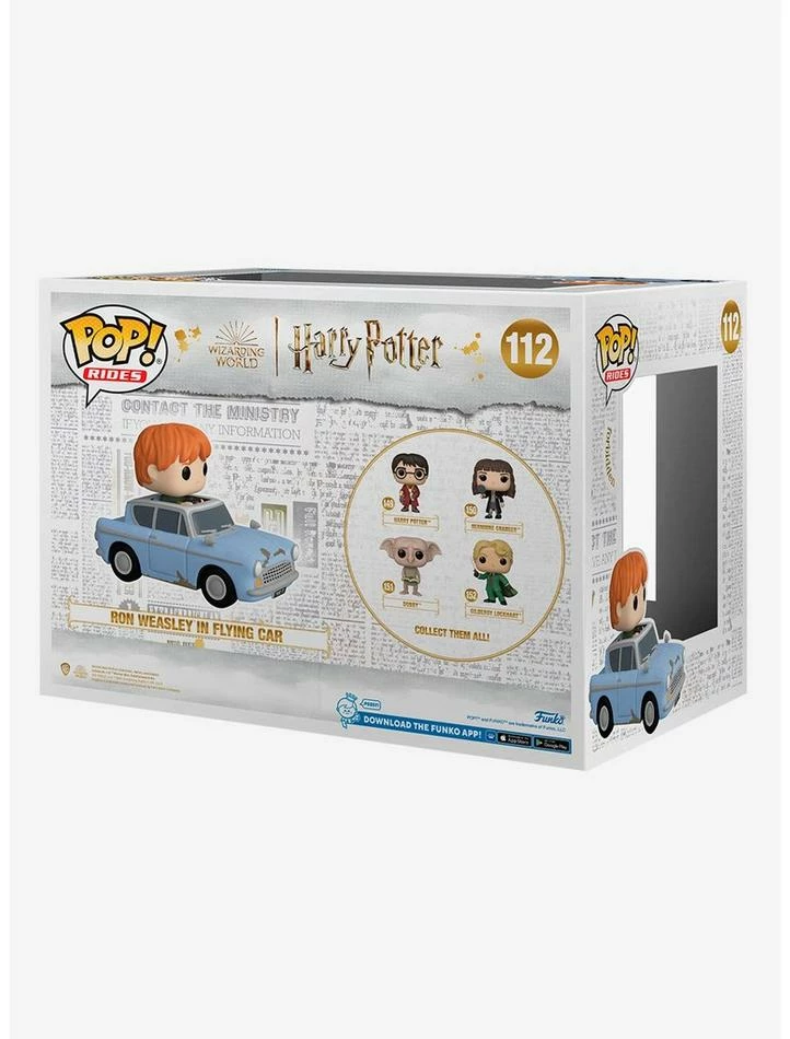 Cheap ๐ Funko Harry Potter Pop! Rides Ron Weasley In Flying Car Vinyl Figure โจ - Image 3