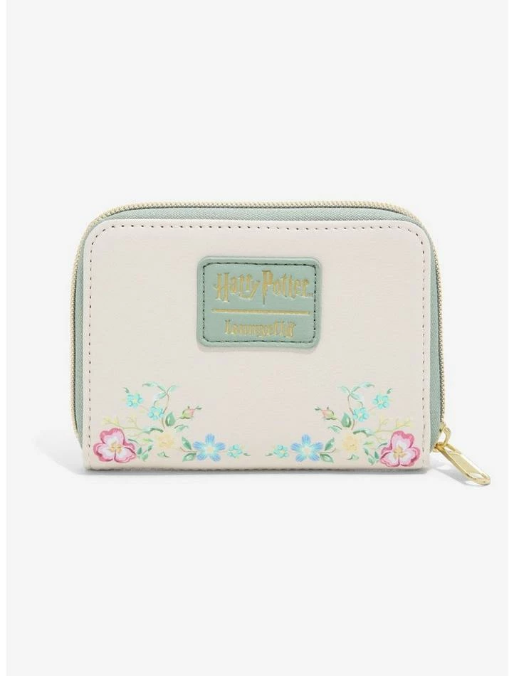 Buy ๐ Loungefly Harry Potter Deathly Hallows Floral Mini Zipper Wallet ๐ - Image 2