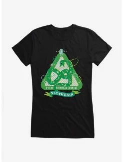Hot Sale 😉 Harry Potter Slytherin Sparkles 👧 Girls T-Shirt 😀