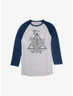Best deal 🌟 Harry Potter The Deathly Hallows Raglan 👏