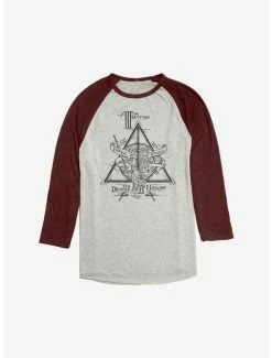Buy 😉 Harry Potter The Deathly Hallows Raglan 🛒