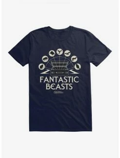 Best deal 👍 Fantastic Beasts Luggage Creature Icons T-Shirt 🎉