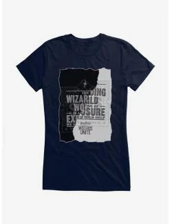 Brand new 😉 Harry Potter: Wizards Unite Torn Poster 👧 Girls T-Shirt 🎁