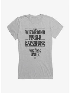 Best Pirce 😉 Harry Potter: Wizards Unite We Need Your Help 👧 Girls T-Shirt 🎉