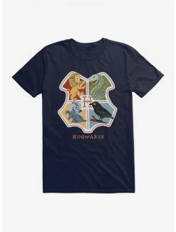 Best Pirce 🔥 Harry Potter Hogwarts Animals Shield T-Shirt 😍