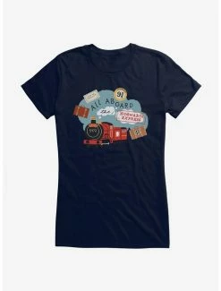 Budget 🥰 Harry Potter All Aboard 👧 Girls T-Shirt 😀