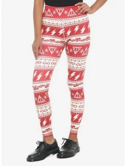 Flash Sale 👏 Harry Potter Icon Holiday Fair Isle Leggings 😉