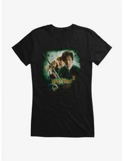 Buy ⭐ Harry Potter Chamber Of Secrets Movie Poster 👧 Girls T-Shirt 🔔