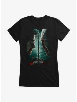 Cheap 👍 Harry Potter Deathly Hallows Part 2 Movie Poster 👧 Girls T-Shirt 🥰