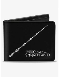 Promo 😍 Fantastic Beasts Elder Wand 9 Wands Bifold Wallet 🤩