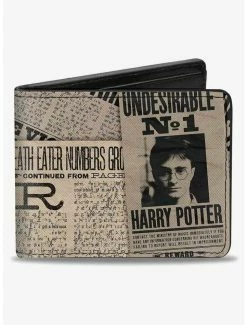Best deal 🧨 Harry Potter Newspaper Headlines Undesirable No 1 Bifold Wallet 👍