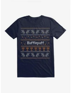 Cheap 😍 Harry Potter Hufflepuff Ugly 🔔 Christmas Pattern T-Shirt 😍