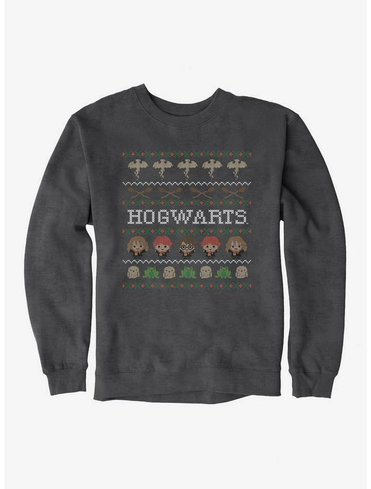 Best Sale ๐ Harry Potter Hogwarts Ugly โ Christmas Pattern Sweatshirt ๐คฉ - Image 2