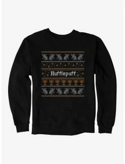 New 💯 Harry Potter Hufflepuff Ugly 🎁 Christmas Pattern Sweatshirt ⌛