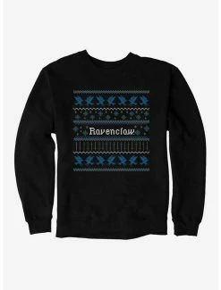 Best Sale ⌛ Harry Potter Ravenclaw Ugly 🎄 Christmas Pattern Sweatshirt ✔️